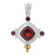 Mozambique Garnet Silver Pendant (Granulieren)