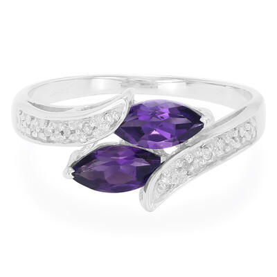 Zambian Amethyst Silver Ring