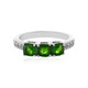 Russian Diopside Silver Ring