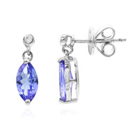 Tanzanite Silver Earrings