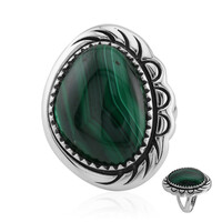 Malachite Silver Ring (Art of Nature)