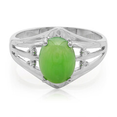 Imperial Chrysoprase Silver Ring