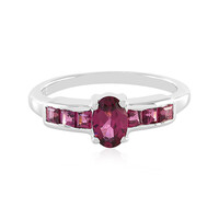 Rhodolite Silver Ring