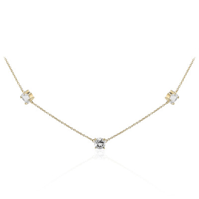 White Topaz Silver Necklace