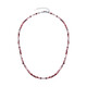 Red Andesine Silver Necklace