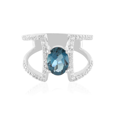 London Blue Topaz Silver Ring