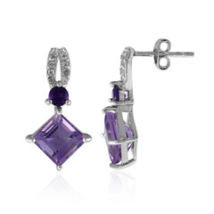 Amethyst Silver Earrings