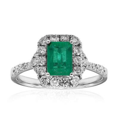 18K Colombian Emerald Gold Ring (CIRARI)