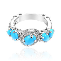 Sleeping Beauty Turquoise Silver Ring (Dallas Prince Designs)