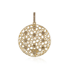 9K I2 Champagne Diamond Gold Pendant (Ornaments by de Melo)