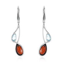 Baltic Amber Silver Earrings