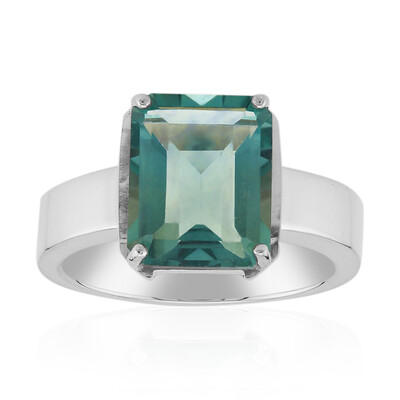 Green Fluorite Silver Ring (Pallanova)