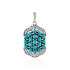 Sleeping Beauty Turquoise Silver Pendant