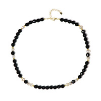 Black Onyx Silver Necklace