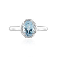 Sky Blue Topaz Silver Ring