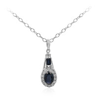 10K Ceylon Blue Sapphire Gold Necklace