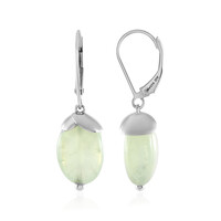 Prehnite Silver Earrings