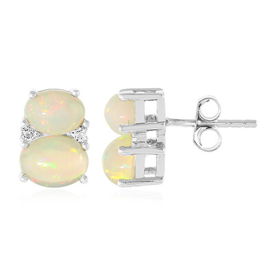 Welo Opal Silver Earrings