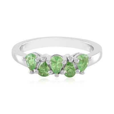 Tsavorite Silver Ring