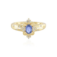 Unheated Ceylon Blue Sapphire Silver Ring