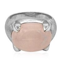 Rose Quartz Silver Ring