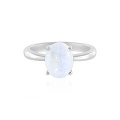 Rainbow Moonstone Silver Ring