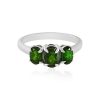 Russian Diopside Silver Ring