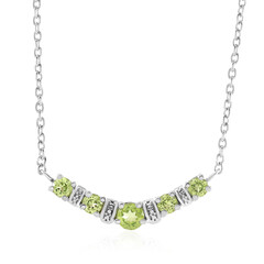 Manchurian Peridot Silver Necklace