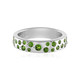 Russian Diopside Silver Ring