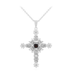 Garnet Silver Necklace