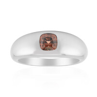 Pink Zircon Silver Ring