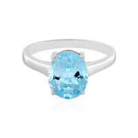 Sky Blue Topaz Silver Ring