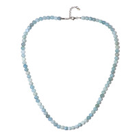 Aquamarine Silver Necklace