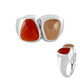 Red Carnelian Silver Ring (KM by Juwelo)