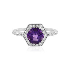 Siberian Amethyst Silver Ring