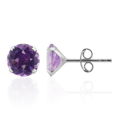 Amethyst Silver Earrings