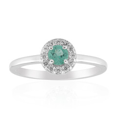 Colombian Emerald Silver Ring