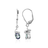 Unheated Tanzanite Silver Earrings