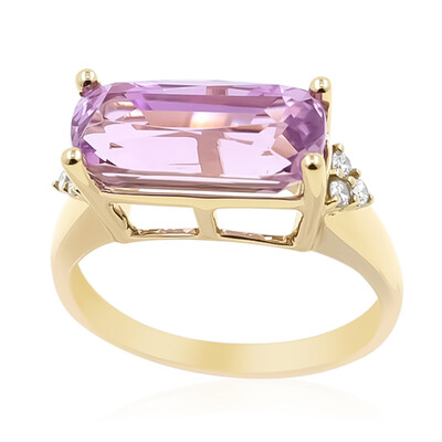 14K Patroke Kunzite Gold Ring (AMAYANI)