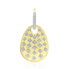 9K SI1 (G) Diamond Gold Pendant