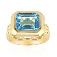 Swiss Blue Topaz Silver Ring (Remy Rotenier)