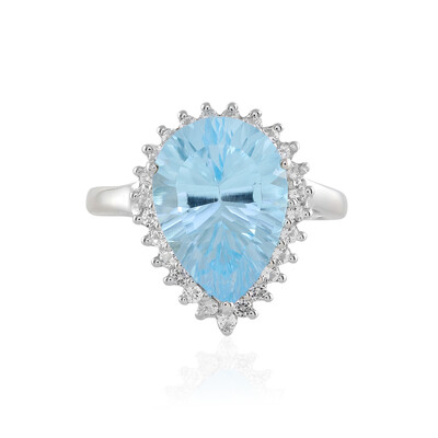 Sky Blue Topaz Silver Ring