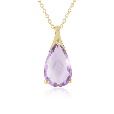 Rose de France Amethyst Silver Necklace