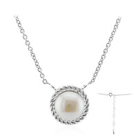 White Freshwater Pearl Silver Necklace