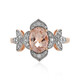 Morganite Silver Ring