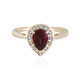 9K Magenta Garnet Gold Ring