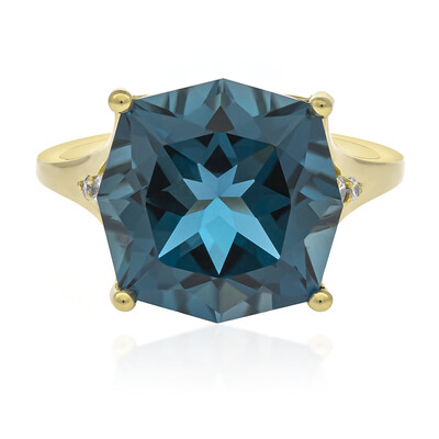 14K London Blue Topaz Gold Ring