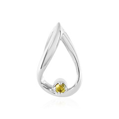 I3 Yellow Diamond Silver Pendant