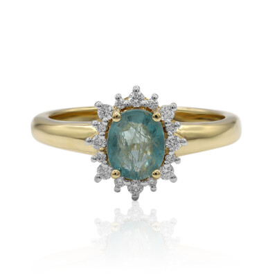 18K Grandidierite Gold Ring (AMAYANI)