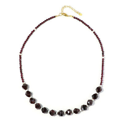 Indian Garnet Silver Necklace